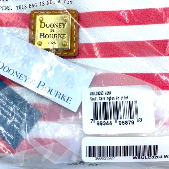 Dooney & Bourke Small Carrington Wristlet Watermelon NWT - Picture 4 of 5